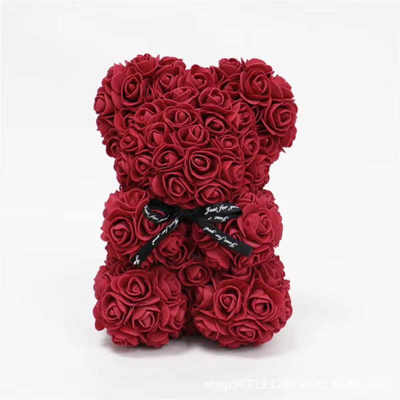 Forever Rose Bear – Handcrafted with Love