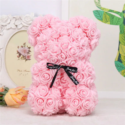 Forever Rose Bear – Handcrafted with Love