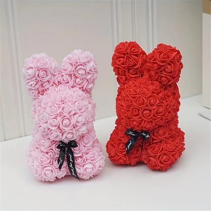 Handmade Rose Bunny – Keepsake of Affection