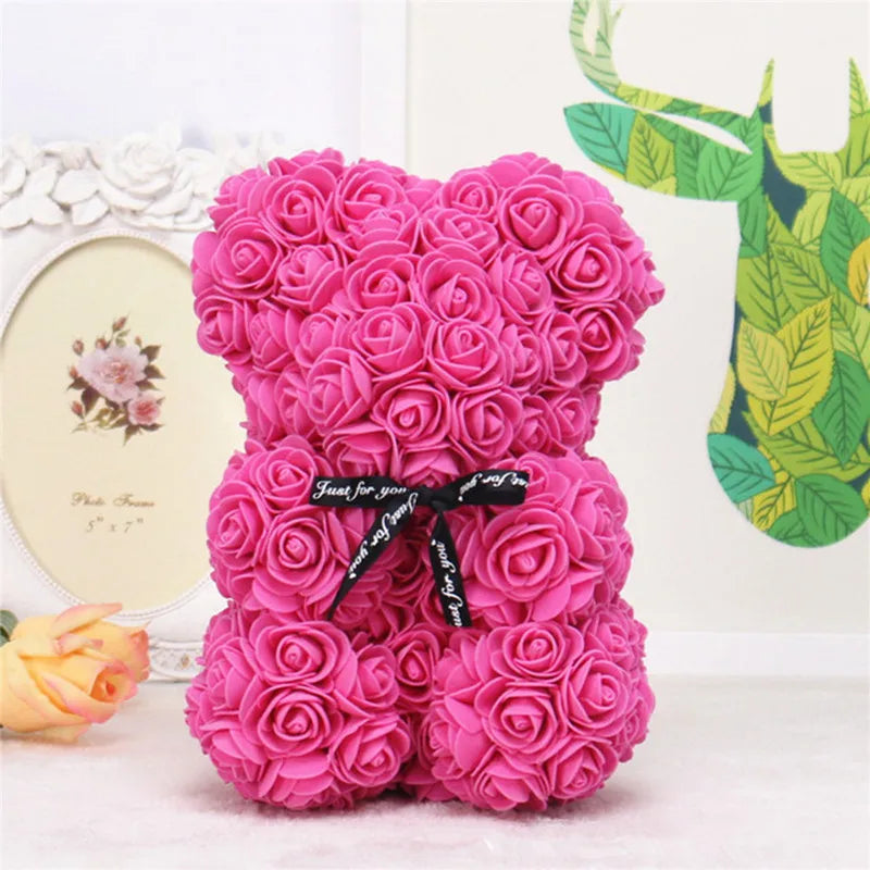 Forever Rose Bear – Handcrafted with Love